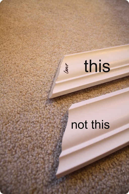 Crown molding installation tutorial from Thrifty Decor Chick